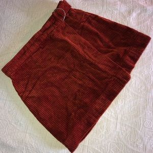 Reynah Couture Corduroy Mini Skirt